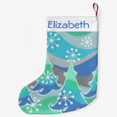 Winterbomen Naam stocker Kleine Kerstsok (Achterkant)