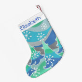 Winterbomen Naam stocker Kleine Kerstsok (Achterkant (Hangend))