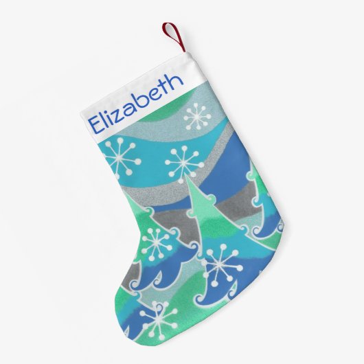 Winterbomen Naam stocker Kleine Kerstsok (Achterkant (Hangend))