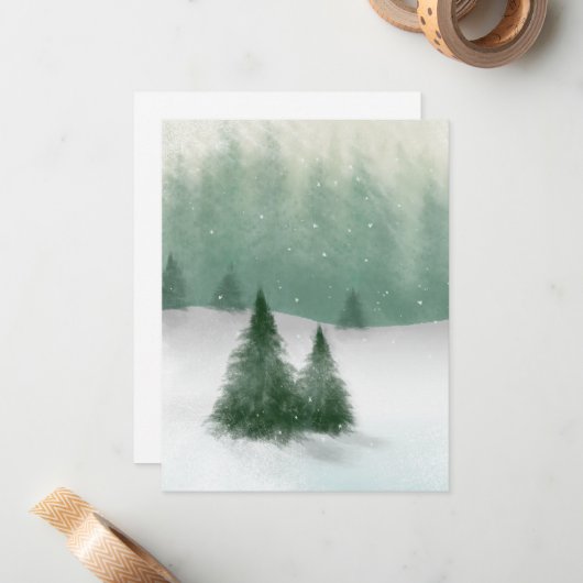 Winterbomen Notitiekaartje (Voorkant / Achterkant in situ)