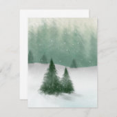 Winterbomen Notitiekaartje (Voorkant / Achterkant)