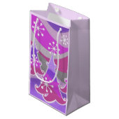 Winterbomen Paarse cadeautas klein (Voorkant Gekanteld)