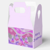 Winterbomen Paarse gunst Vergroende kerstbox Bedankdoosjes (Geopend)