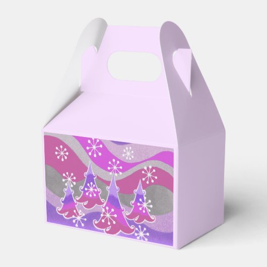 Winterbomen Paarse gunstbox Bedankdoosjes (Achterkant)