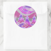 Winterbomen paarse sticker met liefde (Tas)