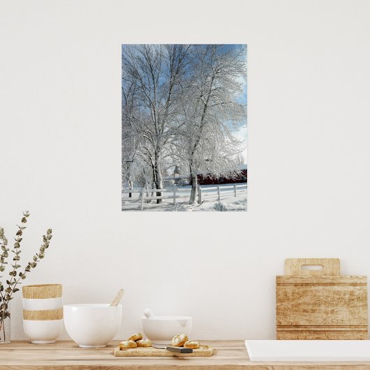 Winterbomen Poster (Keuken)