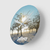 Winterbomen - - ronde klok (Hoek)