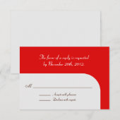 Winterbomen Rood Snowflake Reply / RSVP-kaarten RSVP Kaartje (Voorkant / Achterkant)