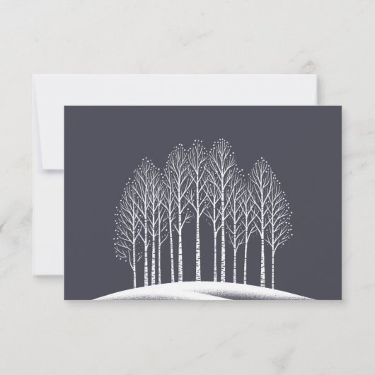 Winterbomen RSVP Kaartje (Achterkant)