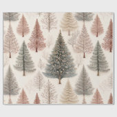 Winterbomen - Rustisch vakantiebos (2) Cadeaupapier (Vlak)