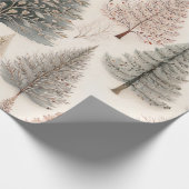 Winterbomen - Rustisch vakantiebos (2) Cadeaupapier (Hoek)