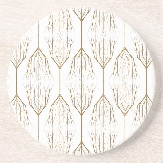 Winterbomen Sandstone-Onderzetters Zandsteen Onderzetter (Voorkant)