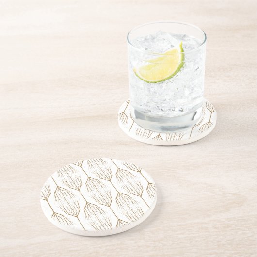 Winterbomen Sandstone-Onderzetters Zandsteen Onderzetter (Zijkant)