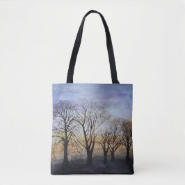 Winterbomen schilderen door MirandaPA-Canvas tas