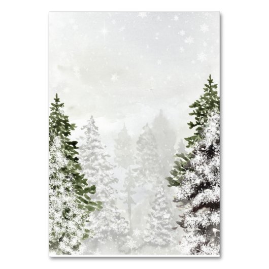 winterbomen Sneeuwscurninglijst Kaart (Achterkant)