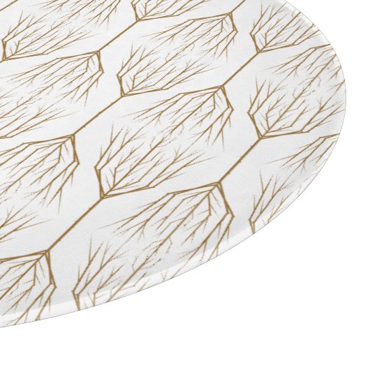 Winterbomen snijplaat glas (5 maten) snijplank (Hoek)