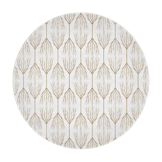 Winterbomen snijplaat glas (5 maten) snijplank (Voorkant)