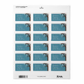 Winterbomen Snowflake Adresetiketten Etiket (Full Sheet)