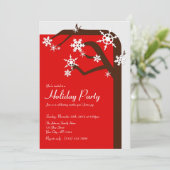 Winterbomen Snowflake - Vakantiegroepen Kaart (Staand voorkant)