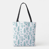 Winterbomen Tote Bag (Achterkant)