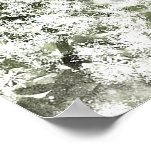 Winterbomen vakantie welkom trouwbord poster (Hoek)