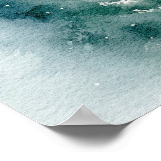 Winterbomen vakantie welkom trouwbord poster (Hoek)