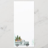 Winterbomen Woodland Animals Menu (Achterkant)