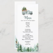 Winterbomen Woodland Animals Menu (Voorkant / Achterkant)