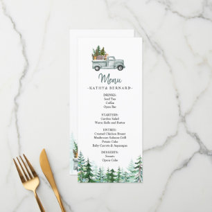 Winterbomen Woodland Animals Menu