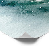 Winterbomen zestig welkom verjaardagsteken poster (Hoek)