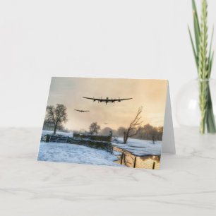 Winterbommenwerpers Feestdagen Kaart