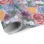 Winterbonenbont kerstpapier cadeaupapier (Rol Hoek)