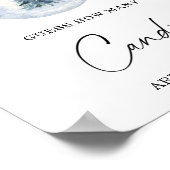 Winterboog Raad eens hoeveel snoepjes Poster (Hoek)