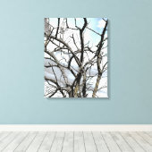 WINTERBOOM CANVAS AFDRUK (Insitu (Houten vloer))