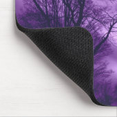 Winterboom en hemel in Paarse Mousepad Muismat (Hoek)