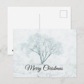 Winterboom Feestdagenkaart (Voorkant / Achterkant)