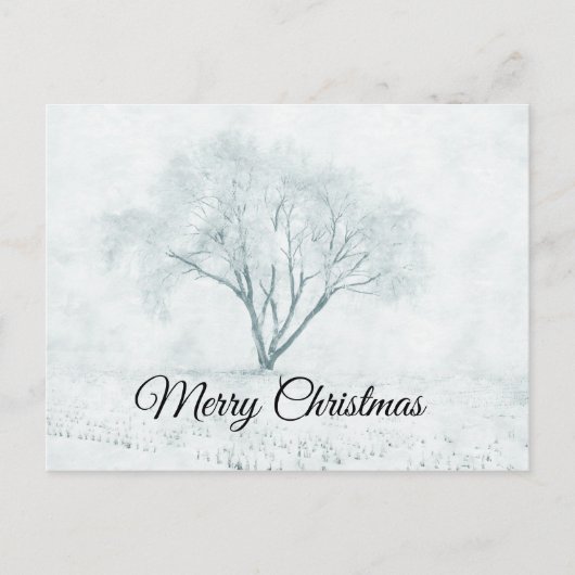 Winterboom Feestdagenkaart (Voorkant)