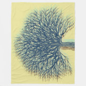 Winterboom Fleece Deken (Voorkant)