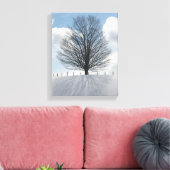 Winterboom in Michigan Fotodoek Kunstdruk Canvas Afdruk (Insitu (Woonkamer))