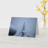 Winterboom Kaart (Gele Bloem)