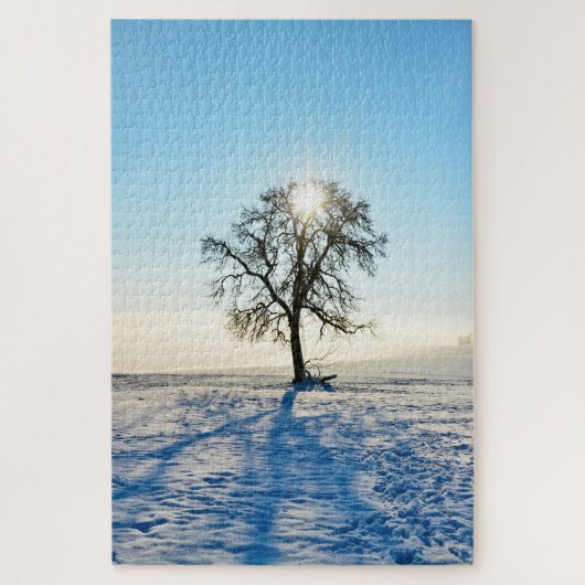 Winterboom - - legpuzzel (Verticaal)