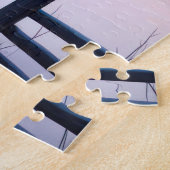 Winterboom met hek legpuzzel (Zijkant)