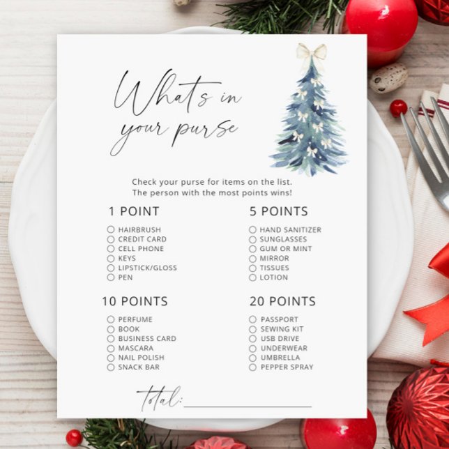 Winterboom modern spel Wat zit er in je tas (Creator heeft geüpload)