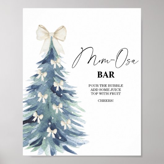 Winterboom Mon-osa bar Poster (Voorkant)
