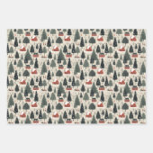 Winterboom Patroon Kerst  Inpakpapier Vel (Voorkant 2)