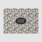 Winterboom Patroon Kerst  Tissuepapier (Voorkant)