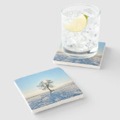 Winterboom   -     - stenen onderzetter (Zijkant)