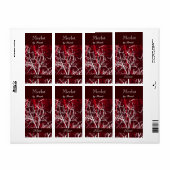 Winterboom takken wijnfles label (Full Sheet)
