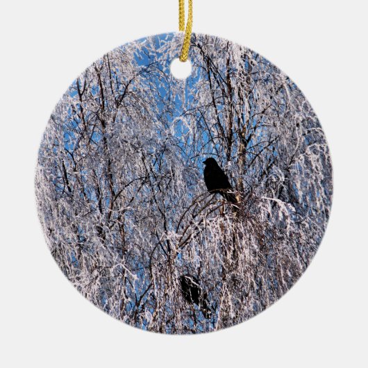 WINTERBOOMEN KERAMISCH ORNAMENT (Voorkant)