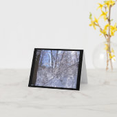 winterboomkaart kaart (Gele Bloem)